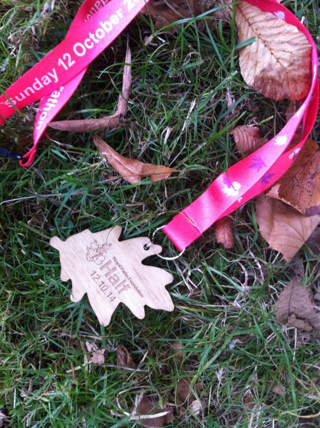 Wooden finishers' medal! 